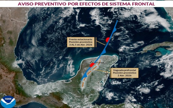 Prevén lluvias, del 2 al 5 de mayo en Yucatán
