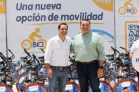 "En Bici", negocio privado que paga Renán con dinero público