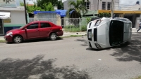 Mujer sufre siniestro de tránsito