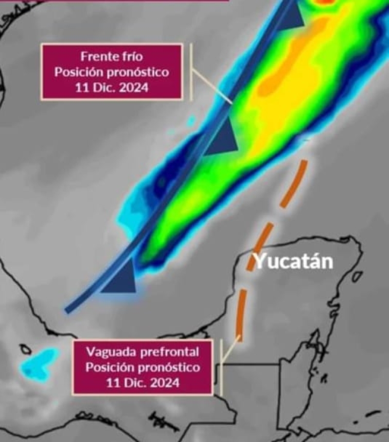 Prevén lluvia con actividad eléctrica y descenso de temperatura el próximo miércoles