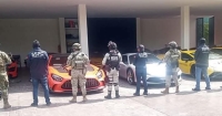 Decomisan autos de lujo en Temozón Norte