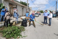 Realizan trabajos de limpieza ante temporada de lluvias