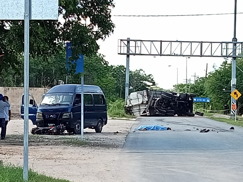 Motociclista pierde la vida en siniestro vial