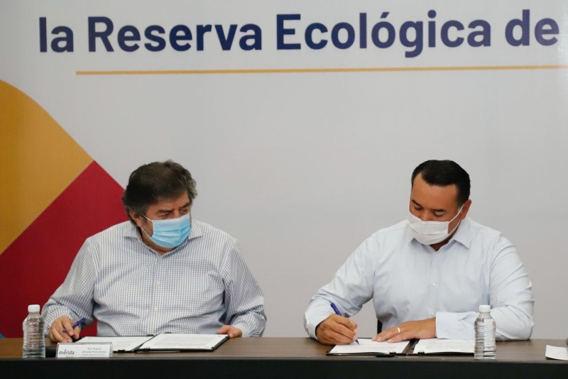 Firman convenio ambiental ayuntamiento de Mérida y Fonatur por Tren Maya