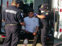 Joven motociclista resulta herido en hecho de tránsito 