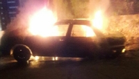 Se incendia auto en Umán