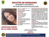 Buscan a joven extraviado 