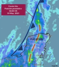 Prevén calor y fuertes lluvias por frente frío