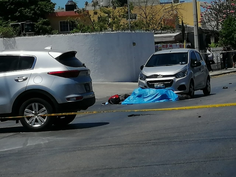 Muere motociclista en siniestro vial