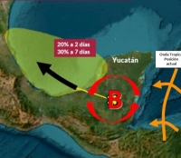 Vigilan baja presión en el Mar Caribe
