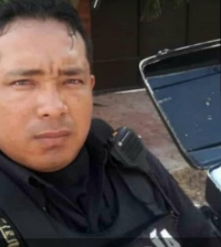 Imagen en vida del  policía estatal Luis Humberto Várguez Uc