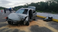 Duerme al volante y choca en la Mérida-Motul