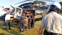 Helicóptero de la SSP cumple su primera misión de emergencia 