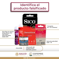 Cofepris emite alerta por condones y lubricantes piratas