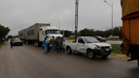 Lluvia provoca &quot;carambola&quot; de 11 vehículos en el Periférico de Mérida 