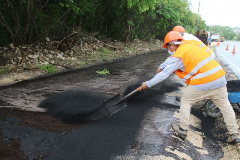 Construyen primera ciclovía con neumáticos reciclados