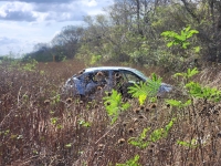 Volcadura deja  2 lesionados en la M&eacute;rida-Tetiz