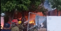 Se registra incendio en predio de la colonia Mayapán