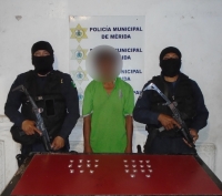 Cae presunto narcomenudista en el Centro de Mérida
