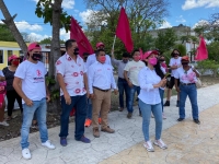 Habitantes de Halachó, Kanasín y Acanceh, reciben a candidatos de FxM