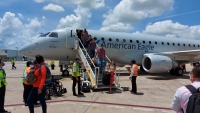 Yucatán recibe el primer vuelo de la ruta Dallas-Mérida