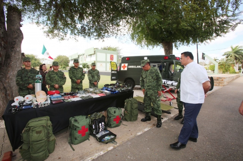 Destaca Renán labor de la milicia en Mérida