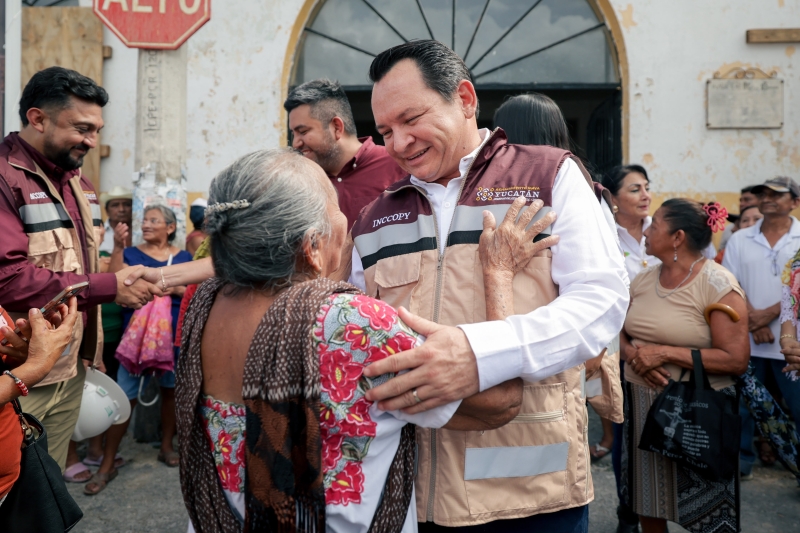 Supervisa Huacho la rehabilitación del Mercado de Hoctún
