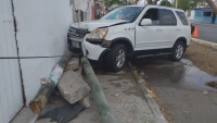 Accidente en oriente de Mérida deja ciclista herido