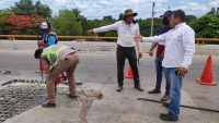 Realiza Incay trabajos de reparación en Periférico de Mérida