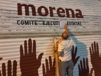 Permanece cerrada la sede estatal de Morena