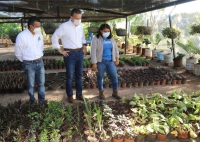 Destaca alcalde labor de mujeres en vivero municipal