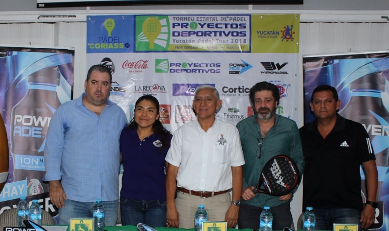 Presentan primera fecha del Yucatán Pádel Tour 2018
