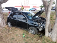 Carambola entre siete vehículos en el Periférico de Mérida