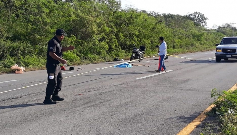 Motociclista pierde la vida en la Mérida-Cancún