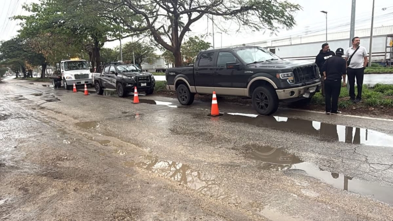 Choque múltiple en la Merida-Umán