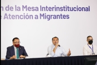 Instalan mesa interinstitucional de atención a migrantes