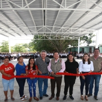 Encabeza Díaz Mena inauguración de domo en escuela de Kanasín