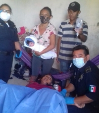 Paramédicos de la SSP auxilian a mujer en parto