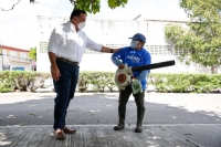 Alcalde supervisa construcción de aljibe en Paseo de las Fuentes