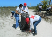 Voluntarios realizan limpieza en Progreso