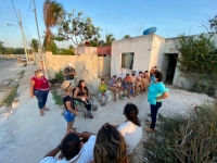 Nelly Ortiz visita colonia La Guadalupana