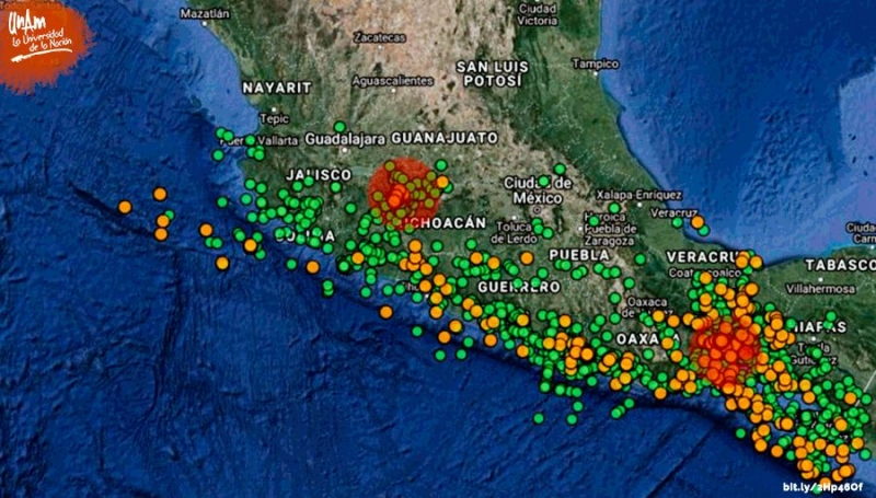 Analizan científicos origen de enjambre sísmico en Michoacán