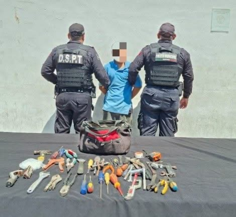 Detienen a presunto ladrón