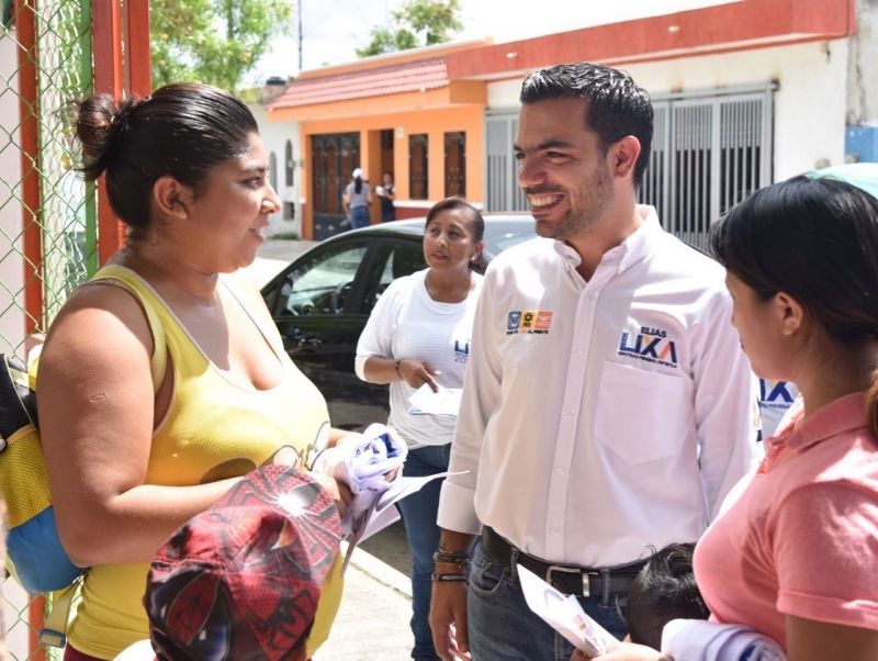 Elías Lixa va por mejoras en escuelas