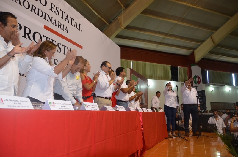 Rinden protesta Lila Frías y Francisco Torres como dirigentes del PRI