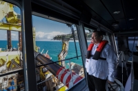 Díaz Mena supervisa dragado del Puerto de Progreso