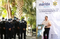 Policía Municipal, factor clave para mantener seguridad en Mérida: Renán