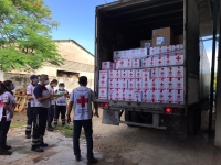 Llega ayuda humanitaria de Cruz Roja Mexicana