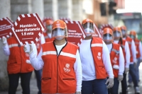 &quot;Amigos de la Salud&quot; promueven recorren la ciudad para promover medidas de higiene