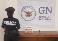 Aseguran droga en aeropuerto de Mérida